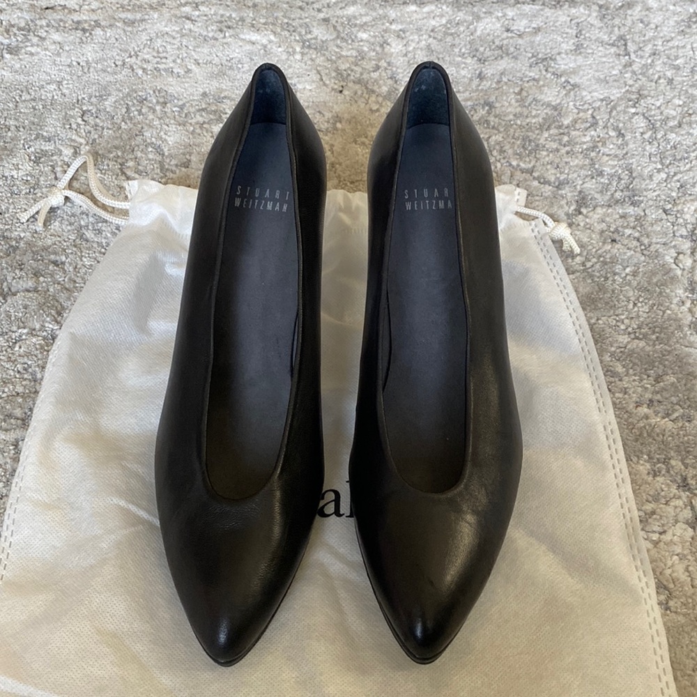 Stuart Weitzman 3 inch black heels